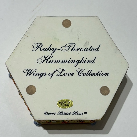 Hummingbird Floral Trinket Box - Picture 9 of 9